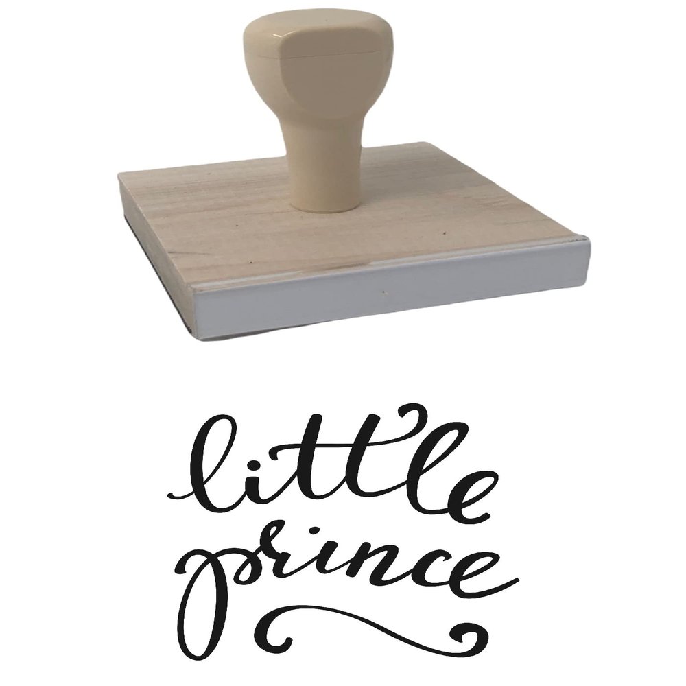 Infusion Little Prince Rubber Stamp, 4 X 4 Wood Stamp