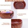 Weabetfu Large Wooden Yarn Bowl for Knitting and Crocheting with Holes, Handmade Rosewood Yarn Storage Organizer 8 x 3 inch for Mother's Day and Christmas,Crochet Bowl view 2