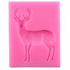 Ruluti Deer Silicone Mold Polymer Clay Candy Chocolate Baking Mould Christmas Cupcake Topper Fondant Cake Decorating Tools view 2