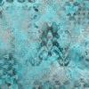 oneOone Viscose Jersey Turquoise Green Fabric Abstracts Fabric for Sewing Printed Craft Fabric By The Yard 60 Inch Wide view 1