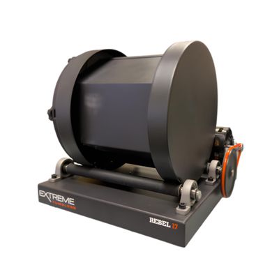 Extreme Tumblers Rebel 17 Rotary Rock Tumbler: 17 lb Commercial Grade Rock Polishing Machine, Stainless Steel Drum, 20 RPM Heavy Duty 115V Motor