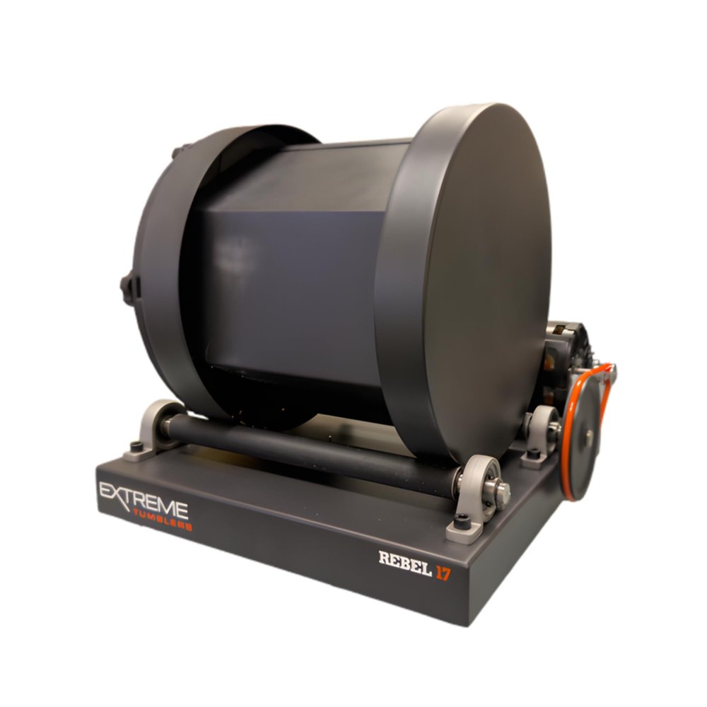 Extreme Tumblers Rebel 17 Rotary Rock Tumbler: 17 lb Commercial Grade Rock Polishing Machine, Stainless Steel Drum, 20 RPM Heavy Duty 115V Motor