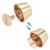 uxcell 12x7mm Rivet Studs Screw Back Flat Hollow Feet Stud Spike for Leather Craft DIY Gold Tone 4pcs view 4