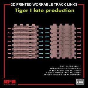 Ryefield Model RFM2030 1/35 Tiger I Late Model Movable Shoe Belt Set, Plastic Model Parts
