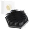 Wazakura Japanese Black Hexagon Ikebana Kenzan Flower Holder 2.6 in (68 mm), Made in Japan Floral Arranging Pin Frog Tool view 1
