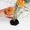 Wazakura Japanese Black Hexagon Ikebana Kenzan Flower Holder 2.6 in (68 mm), Made in Japan Floral Arranging Pin Frog Tool view 2
