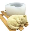 Sleeping Cat Silicone Soap Candle Mold Fondant Chocolate Candy Cake Decoration Baking Pastry Tools Resin Polymer Clay Mold view 1
