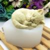 Sleeping Cat Silicone Soap Candle Mold Fondant Chocolate Candy Cake Decoration Baking Pastry Tools Resin Polymer Clay Mold view 4