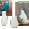 TOPYS 2-Pack Candle Molds - Geometric Silicone Molds for Resin Candle, Pear Shape + Water Bottle Shape view 2