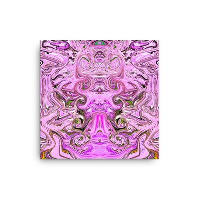 Ugly Hot Pink Storms and Demons Canvas