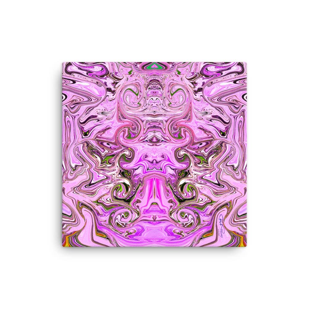 Ugly Hot Pink Storms and Demons Canvas