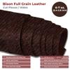 ELW 6-7 oz. (2.4-2.8mm) Chocolate Pre-Cut 12"x24" (30.4cm x 60.9cm) | Full Grain Leather Bison Hide Tooling, Carving, Molding, DIY Craft Projects, Bag, Chap, Motorcycle, Clothing, Jewelry, Wrapping view 2