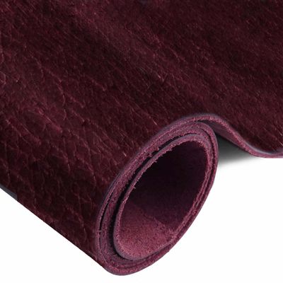 ELW 6-7 oz. (2.4-2.8mm) Black Cherry Pre-Cut 2 PCS 12"x24" (30.4cm x 60.9cm) | Full Grain Leather Bison Hide Tooling, Carving, Molding, DIY Craft Projects, Bag,Shoe, Clothing, Jewelry, Wrapping