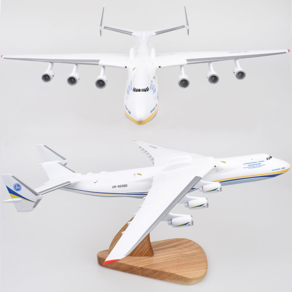Antonov 225 Model Airplane - An-225 Aircraft Antonov 225 Mriya 1:250 Scale Collection Model Airplane with Wood Stand