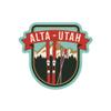 Die Cut Sticker Alta, Utah, Skis and Mountains, Vinyl Sticker, (Waterproof Decal for Cars, Water Bottles, Laptops, Coolers), Large view 1