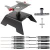 Rchobbytop RC Car Tool Kit Black RC Work Stand & Hex Screwdrivers Nut Drivers Set & Cross Wrench Wheel Nut Wrench Tools Combo for 1/10 1/8 RC Car Rock Crawler Truck view 1