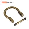uxcell 23mm(0.91") U Shape Horseshoe D-Rings Screw-in Shackle Buckle for DIY Craft, Bronze Tone 4pcs view 4