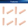 Bettomshin 50Pcs Wooden Dowel Pins, 10mm Dia 40mm Length Dowel Rods Wood Sticks Wooden Dowel Rods, Beveled Ends for Easier Insertion Straight Grooved Pins for Furniture Door Art Crafts and DIYers view 3