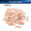 Bettomshin 50Pcs Wooden Dowel Pins, 10mm Dia 40mm Length Dowel Rods Wood Sticks Wooden Dowel Rods, Beveled Ends for Easier Insertion Straight Grooved Pins for Furniture Door Art Crafts and DIYers view 4