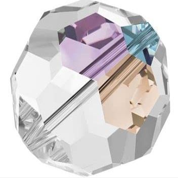 Preciosa Round Beads - Choose Your Size - Color: Crystal AB - 144 Pieces (4mm)