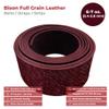 ELW 6-7 oz. (2.4-2.8mm) Straps, Belts, Strips | Black Cherry |1-3/4" X 50" (4.5cm X 127cm) | Full Grain Leather Bison Hide DIY Craft Projects, Bag, Chap, Motorcycle, Shoe, Clothing, Jewelry, Wrapping view 2