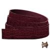 ELW 6-7 oz. (2.4-2.8mm) Straps, Belts, Strips | Black Cherry |1-3/4" X 50" (4.5cm X 127cm) | Full Grain Leather Bison Hide DIY Craft Projects, Bag, Chap, Motorcycle, Shoe, Clothing, Jewelry, Wrapping view 3