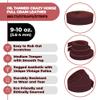 ELW 9-10 oz. (3.5-4mm) Crazy Horse Full Grain Cowhide Genuine Leather Strap for Crafts | Size: 3.25"x50" (8.3x127cm) | Blank Belts, DIY, Tooling, Jewelry, Wrapping, Straps, Heavy Duty | Burgundy view 2