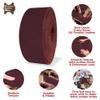 ELW 9-10 oz. (3.5-4mm) Crazy Horse Full Grain Cowhide Genuine Leather Strap for Crafts | Size: 3.25"x50" (8.3x127cm) | Blank Belts, DIY, Tooling, Jewelry, Wrapping, Straps, Heavy Duty | Burgundy view 3