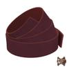 ELW 9-10 oz. (3.5-4mm) Crazy Horse Full Grain Cowhide Genuine Leather Strap for Crafts | Size: 3.25"x50" (8.3x127cm) | Blank Belts, DIY, Tooling, Jewelry, Wrapping, Straps, Heavy Duty | Burgundy view 4