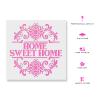 Snowflake Home Sweet Home Wall Sign Stencil - Home Stencil, Sign Stencil, Wall Stencil, Sweet Stencil, Snowflake Stencil view 2