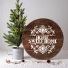 Snowflake Home Sweet Home Wall Sign Stencil - Home Stencil, Sign Stencil, Wall Stencil, Sweet Stencil, Snowflake Stencil view 3