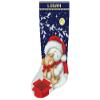 Christmas Stocking Cross Stitch Patterns PDF, Personalized Modern Counted Easy Holiday Stockings DIY, Cute Simple Snowman Bear Cross Stitch Chart for Beginners, Digital Download view 1