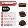 ELW 9-10 oz. (3.5-4mm) Crazy Horse Full Grain Cowhide Genuine Leather Strap for Crafts | Size: 3.5"x50" (8.9x127cm) | Blank Belts, DIY, Tooling, Jewelry, Wrapping, Straps, Heavy Duty | Dark Brown view 2