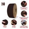 ELW 9-10 oz. (3.5-4mm) Crazy Horse Full Grain Cowhide Genuine Leather Strap for Crafts | Size: 3.5"x50" (8.9x127cm) | Blank Belts, DIY, Tooling, Jewelry, Wrapping, Straps, Heavy Duty | Dark Brown view 3