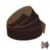 ELW 9-10 oz. (3.5-4mm) Crazy Horse Full Grain Cowhide Genuine Leather Strap for Crafts | Size: 3.5"x50" (8.9x127cm) | Blank Belts, DIY, Tooling, Jewelry, Wrapping, Straps, Heavy Duty | Dark Brown view 4