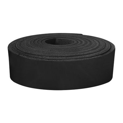 ELW 9-10 oz. (3.5-4mm) Crazy Horse Full Grain Cowhide Genuine Leather Strap for Crafts | Size: 2"x66-68" (5.1x178cm) | Blank Belts, DIY, Tooling, Jewelry, Wrapping, Straps, Heavy Duty | Black