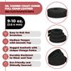 ELW 9-10 oz. (3.5-4mm) Crazy Horse Full Grain Cowhide Genuine Leather Strap for Crafts | Size: 2"x66-68" (5.1x178cm) | Blank Belts, DIY, Tooling, Jewelry, Wrapping, Straps, Heavy Duty | Black view 2