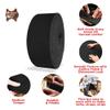 ELW 9-10 oz. (3.5-4mm) Crazy Horse Full Grain Cowhide Genuine Leather Strap for Crafts | Size: 2"x66-68" (5.1x178cm) | Blank Belts, DIY, Tooling, Jewelry, Wrapping, Straps, Heavy Duty | Black view 3