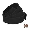 ELW 9-10 oz. (3.5-4mm) Crazy Horse Full Grain Cowhide Genuine Leather Strap for Crafts | Size: 2"x66-68" (5.1x178cm) | Blank Belts, DIY, Tooling, Jewelry, Wrapping, Straps, Heavy Duty | Black view 4