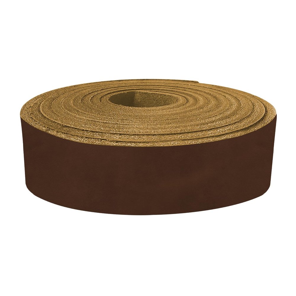 ELW 9-10 oz. (3.5-4mm) Crazy Horse Full Grain Cowhide Genuine Leather Strap for Crafts | Size: 1.75"x66-68" (4.5x178cm) | Blank Belts, DIY, Tooling, Jewelry, Wrapping, Heavy Duty | Bourbon Brown