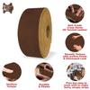 ELW 9-10 oz. (3.5-4mm) Crazy Horse Full Grain Cowhide Genuine Leather Strap for Crafts | Size: 1.75"x66-68" (4.5x178cm) | Blank Belts, DIY, Tooling, Jewelry, Wrapping, Heavy Duty | Bourbon Brown view 3