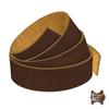 ELW 9-10 oz. (3.5-4mm) Crazy Horse Full Grain Cowhide Genuine Leather Strap for Crafts | Size: 1.75"x66-68" (4.5x178cm) | Blank Belts, DIY, Tooling, Jewelry, Wrapping, Heavy Duty | Bourbon Brown view 4