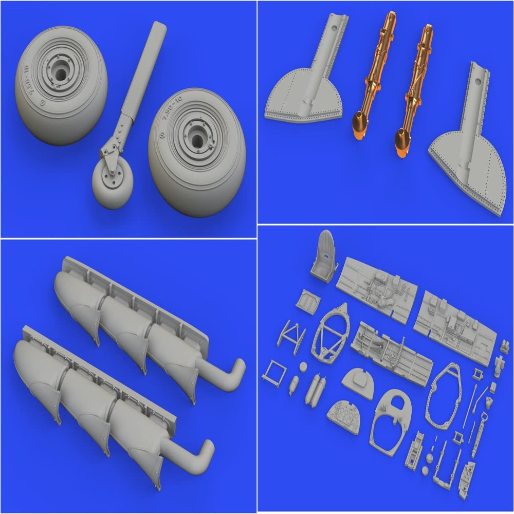 Eduard EDSIN64878 Model kit Accessories Set, Molded Color