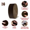 ELW 5-6 oz (2-2.4mm) Dark Brown Straps, Belts, Strips 3" Wide X 60" Length (7.6cm x 1.52m) Full Grain Leather Crazy Horse Belt Medium DIY Craft, Pet Collars, Blanks, Accessory, Jewelry, Wrapping view 4