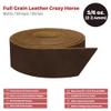 ELW 5-6 oz (2-2.4mm) Bourbon Brown Straps, Belts, Strips 2" Wide X 72" Length (5.1cm x 1.83m) Full Grain Leather Crazy Horse Belt Medium DIY Craft, Pet Collars, Blanks, Accessory, Jewelry, Wrapping view 2