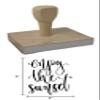 Infusion Enjoy The Sunset Rubber Stamp, 4 X 3'' Wood Stamp view 4