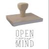 Infusion Open Your Mind Rubber Stamp, 3 X 2'' Wood Stamp view 1