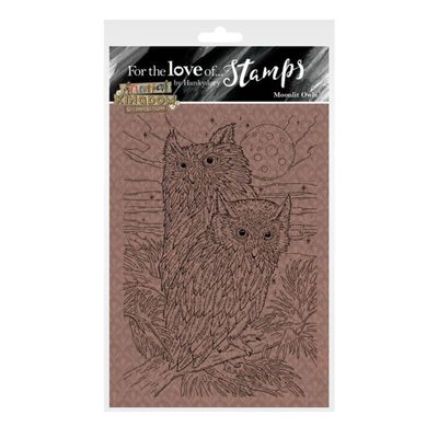 Hunkydory Crafts- for The Love of Stamps - Animal Kingdom- Moonlit Owls A6 Stamp - FTLS833