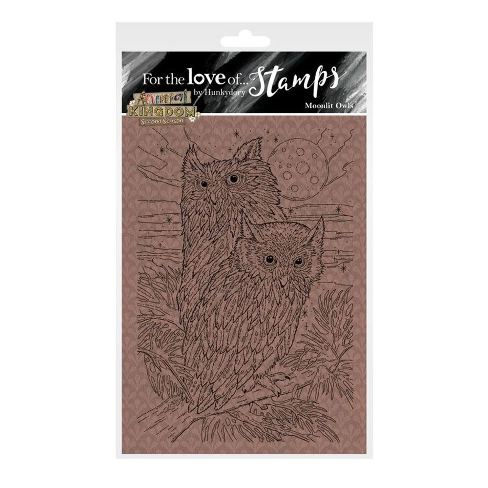 Hunkydory Crafts- for The Love of Stamps - Animal Kingdom- Moonlit Owls A6 Stamp - FTLS833