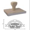 Infusion Italian Pizza Freshly Baked Rubber Stamp, 2 X 3'' Wood Stamp view 4